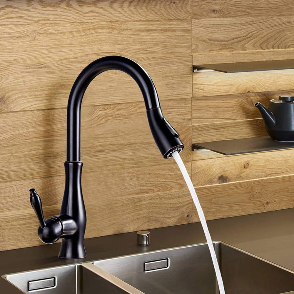 Robinet de cuisine extractible universel pour évier de cuisine ouverte et moderne