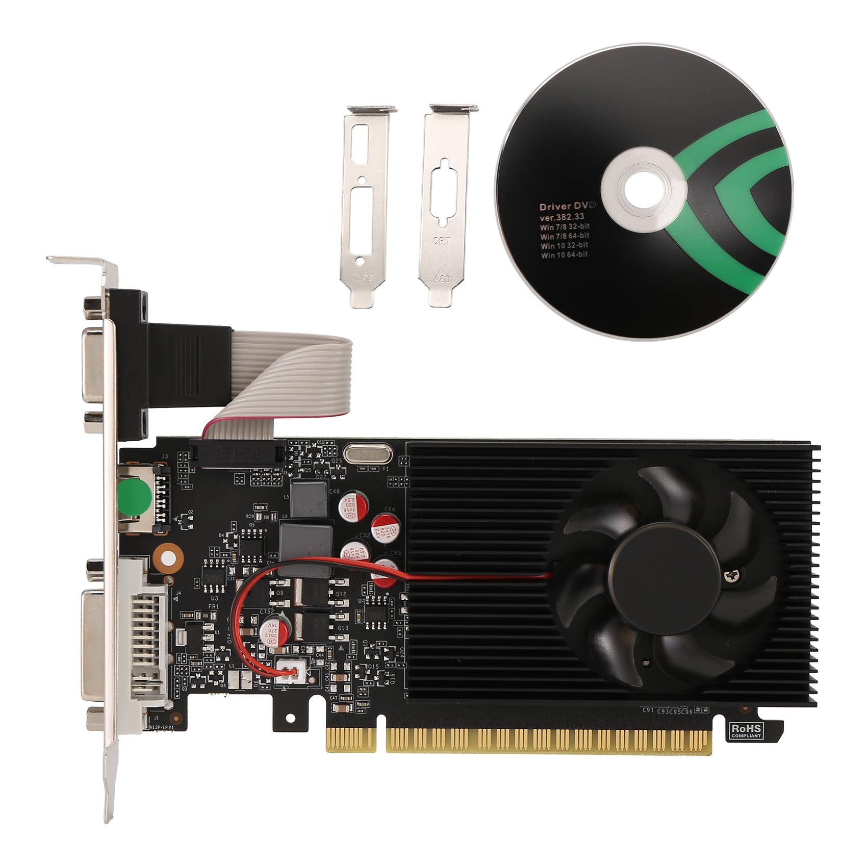 GT730 - Tarjeta gráfica DDR3 de 4 GB (128 bits, VGA, puerto DVI, tarjeta gráfica para oficina/hogar)