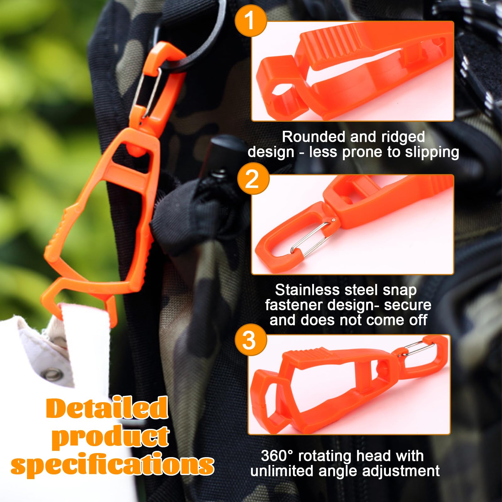 6 Pezzi Porta Pinze Per Guanti, Clip Porta Guanti Pinze Per