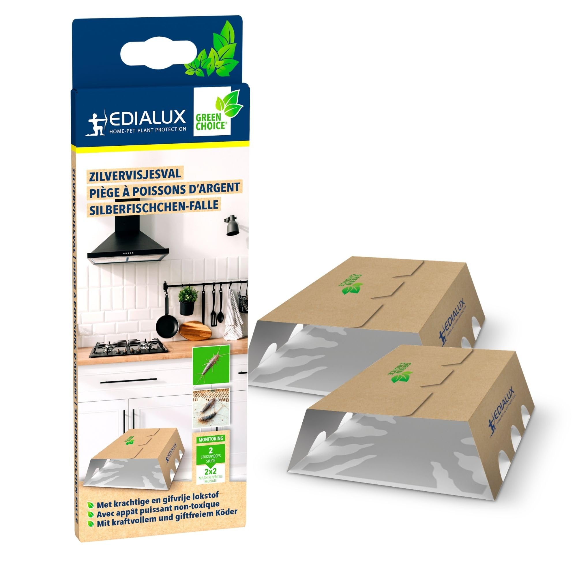 Generic Gartensack Green Choice Silberfischfalle Pheromonfallen-Doppelpack