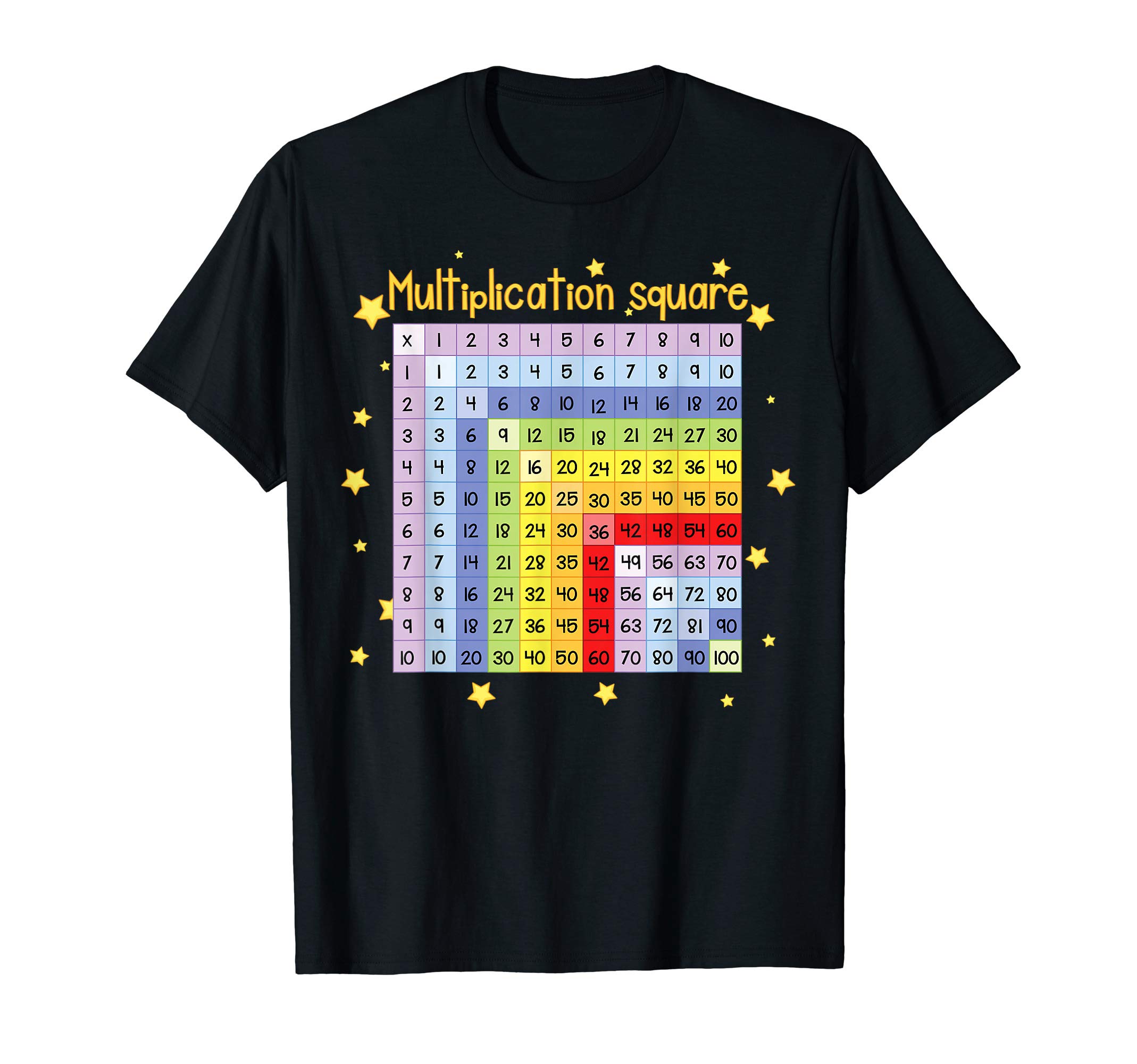 Multiplication Square Table Fun Math Chart Kids Teacher Gift T-Shirt