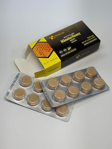 Manuka Honey Drops - Mezcla de alta calidad, pastillas puras de Nueva Zelanda de grado médico, salud natural para adultos, para dolor de garganta y