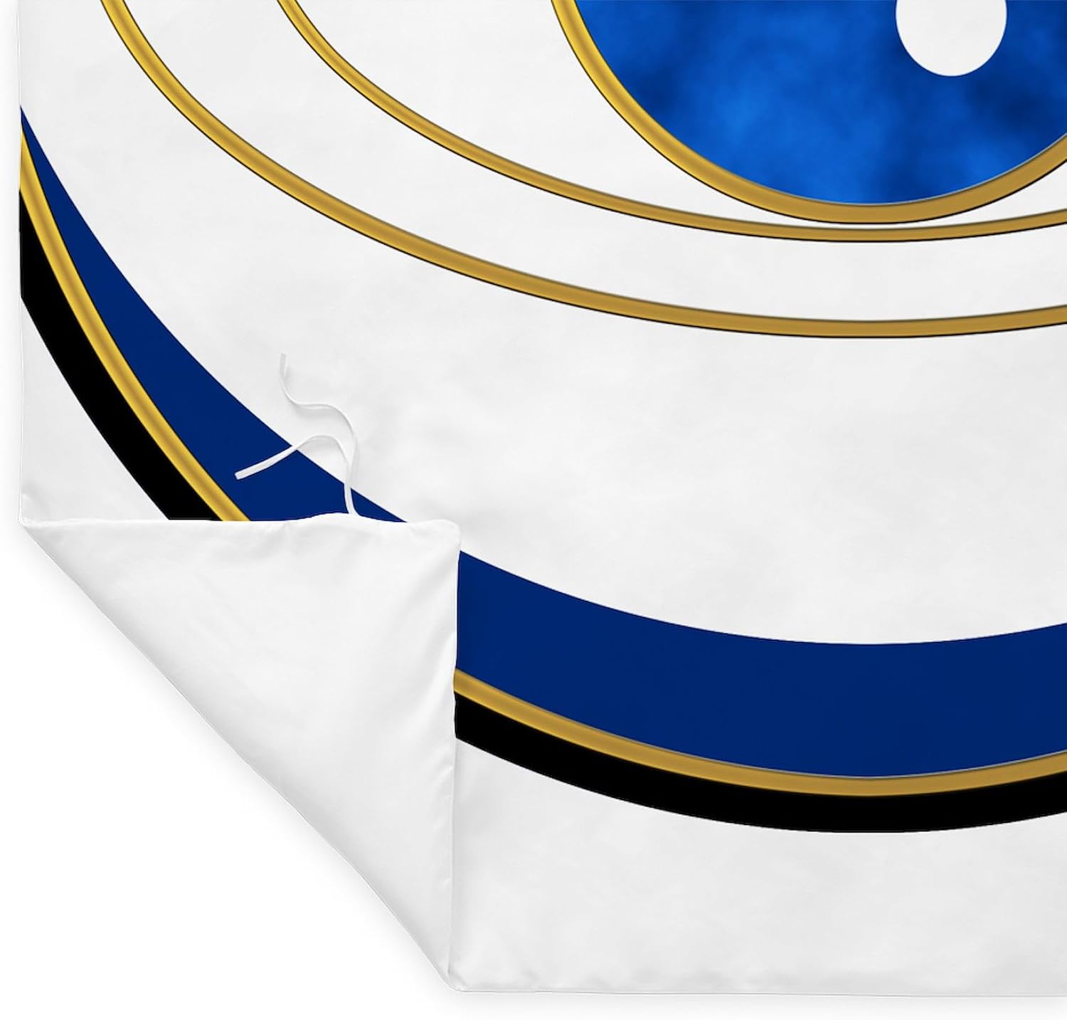CafePress Blue Evil Eye with Gold Accents Twin Duvet Cover, Printed Comforter Cover, Unique Bedding, image 4