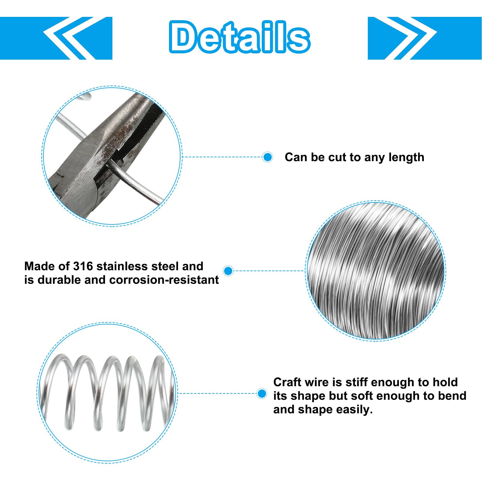 PATIKIL 316 Stainless Steel Wire - Image 3