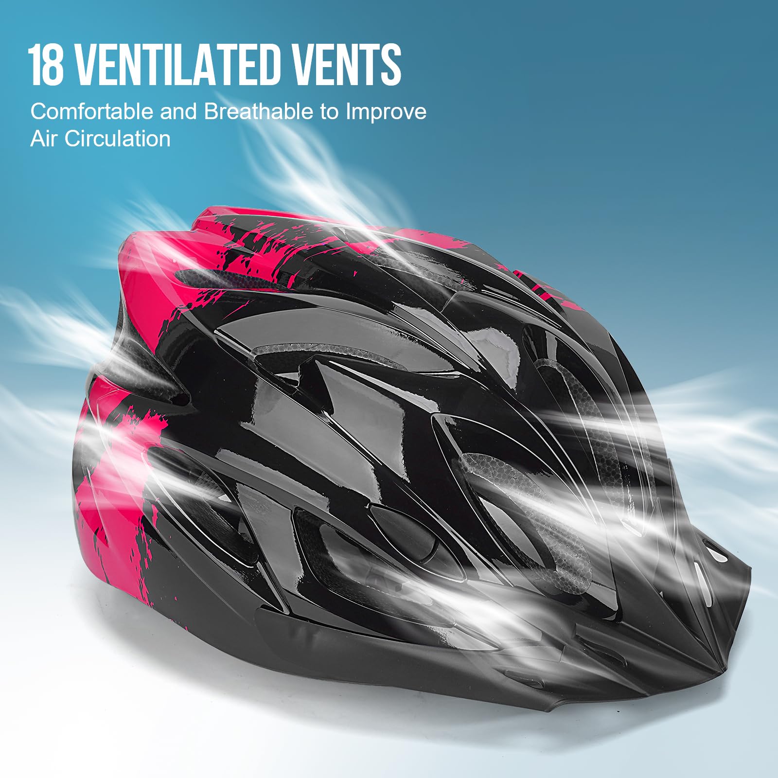 Fahrradhelm Erwachsene mit Licht für Damen und Herren 57-62CM, Radhelm, Cityhelm Urban Fahrradhelm für Herren Damen mit Abnehmbarer Magnetische Schutzbrille Visier