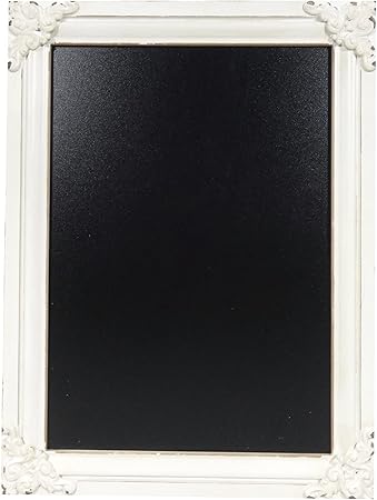 NIKKY HOME Decorative Chalk Board Farmhouse Kitchen Chalkboard Wall Sign Framed Hanging Display Non-Porous Easy to Clean 16" x 12" Rustic Blackboard for Weddings, Birthdays, Restaurant, Menu