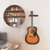 YuanDian LED Világítós Gitártartó Fali Akasztó Pengetőtartóval - USB Tápellátású Fa Gitárállvány Akusztikus Gitárhoz, Ukulelehez 7