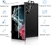 2+2 Pack for Samsung Galaxy S22 Ultra Screen Protector and Camera Lens Protector, 9H Tempered Glass, [3D Curved Full Coverage], Fingerprint Sensor Compatible, Case Friendly