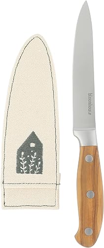 Miniatura 10 de Oprah's Favorite Things - Cuchillo Santoku de acero alemán de 7 pulgadas con mango forjado de madera de olivo italiano