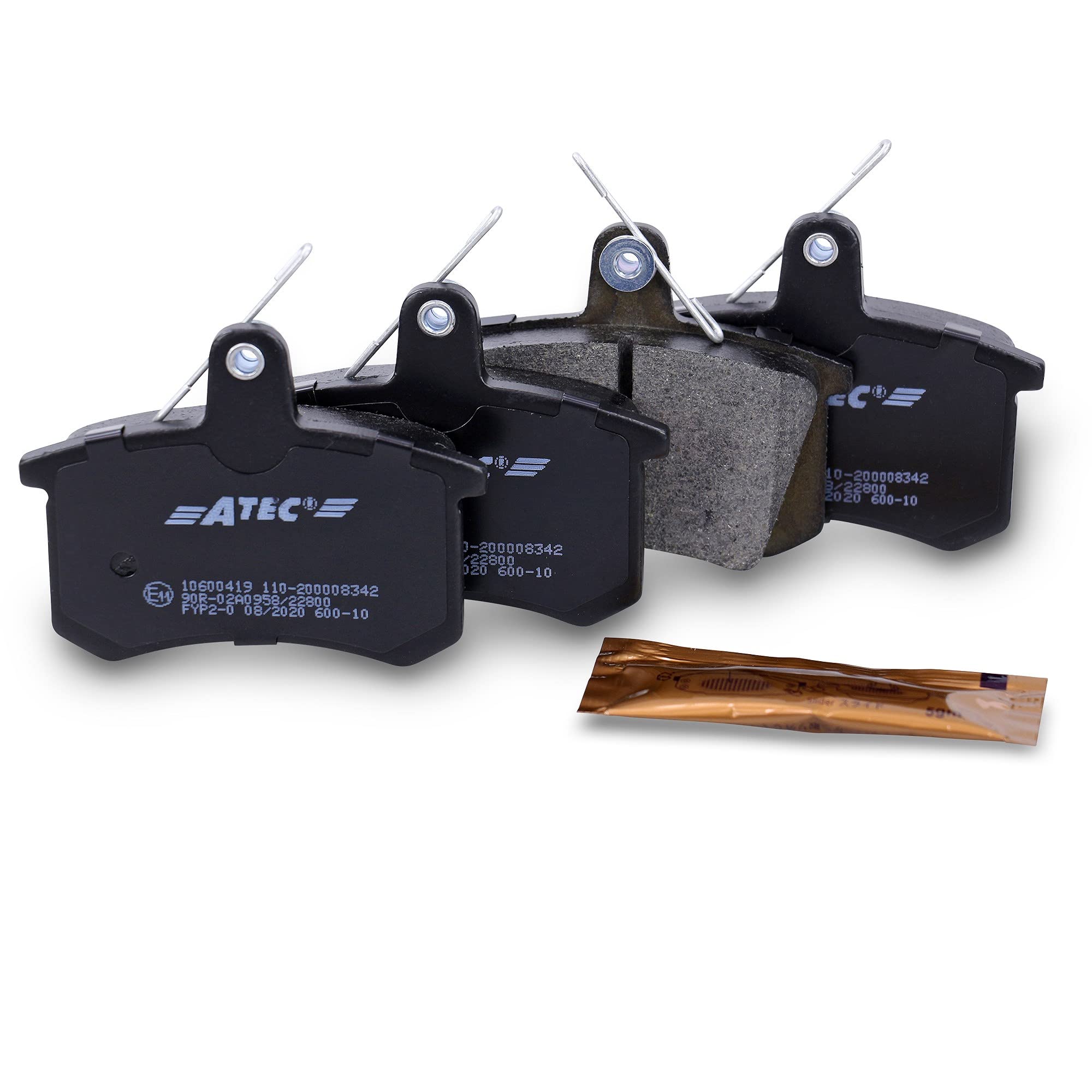 BESTPRICE Juego de frenos eje trasero incl. discos de freno Ø 245 mm completos + pastillas de freno traseras + anillo ABS, compatible con AUDI A4 B5 (8D2), A4 B5 Avant (8D5)