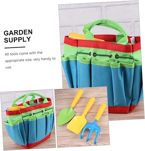 Miniatura 5 de Garden Planting Hand Tool with Storage Bag Weeding Shovel and Rake for Efficient Outdoor Gardening Suitable for Adults Multipurpose Soil Loosening