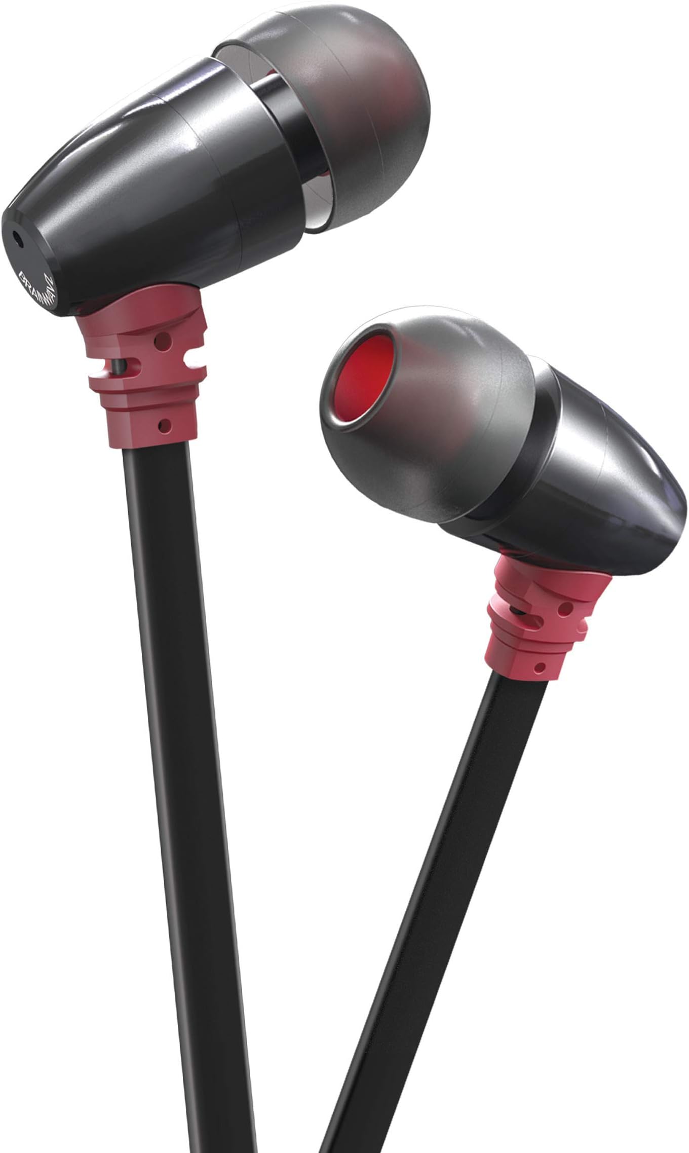 BRAINWAVZ S0 in-Ear Earbuds Noise Isolating Earphones Clearwavz Remote & Microphone Stereo Headphone Headset for iPhone iPad, iPod & Android Devices (Black)