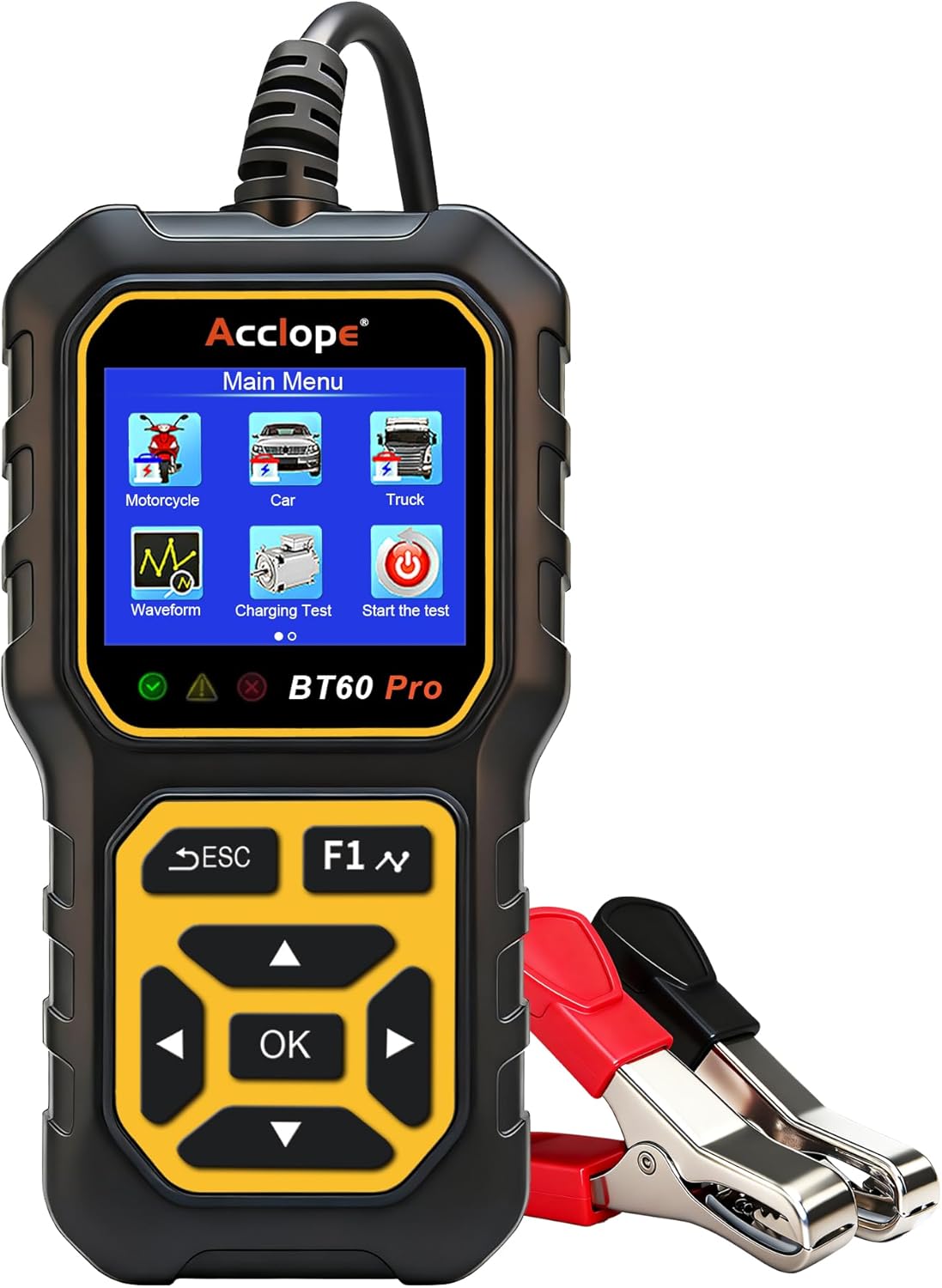 Acclope BT60 Pro Car Battery Tester front view