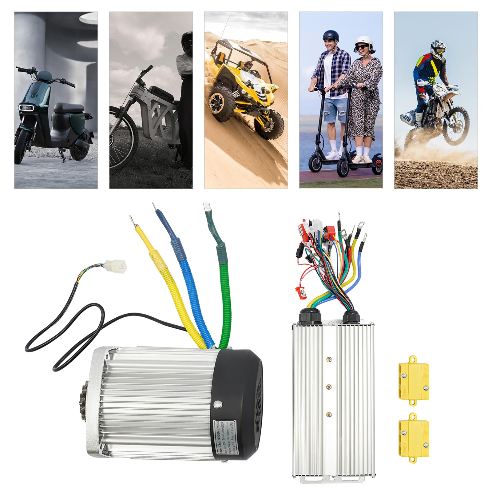 Motor Drive Air Wheel Conversion Kit, 350 W, zestaw kół do elektrycznych skuterów plażowych, do małych gokartów, elektrycznych wózków inwalidzkich i skuterów mobilnych dla seniorów