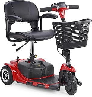 VEVOR 3 Wheel Folding Mobility Scooter for Adults & Seniors, Heavy-Duty Electric Powered Mobility Scooter & 12 Mile Long Range, All Terrain Travel Wheelchair with 9° Climbing Capacity, 265lb Capacity