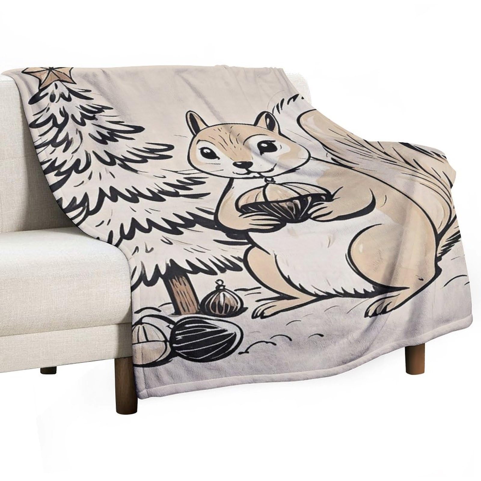 Couverture flanelle anti-boulochage légère pour frissons nocturnes