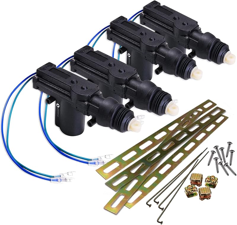 Atuador elétrico universal para trava de porta ZONETECH GA0042 – Kit com 4 unidades