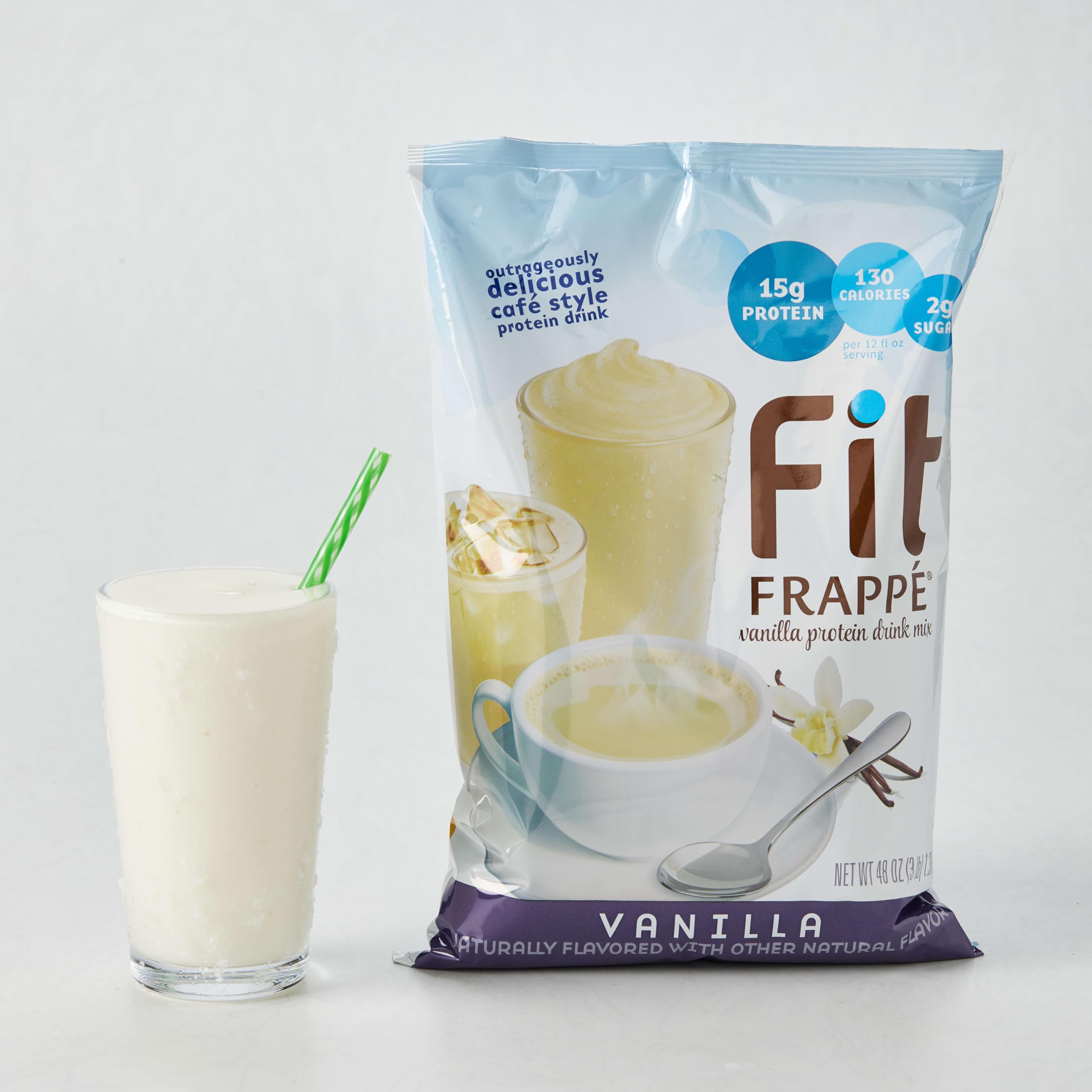 Big Train Fit Frappe Vanilla Protein Beverage Mix, 3 Pound (Pack of 1)