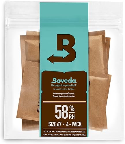 Boveda RH con paquete de control de humedad de 2 vías 6067 gramos (humidificadordeshumidificador), incluye 4 paquetes., B58-67-4P, Paquete de 4,