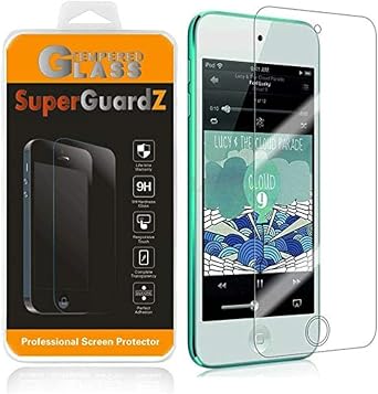 [3-Pack] for iPod Touch 7 / iPod Touch 6 / iPod Touch 5 Screen Protector Tempered Glass, SuperGuardZ, 9H, 0.3mm, Anti-Scratch, Anti-Bubble, Anti-Fingerprint [Lifetime Replacement]