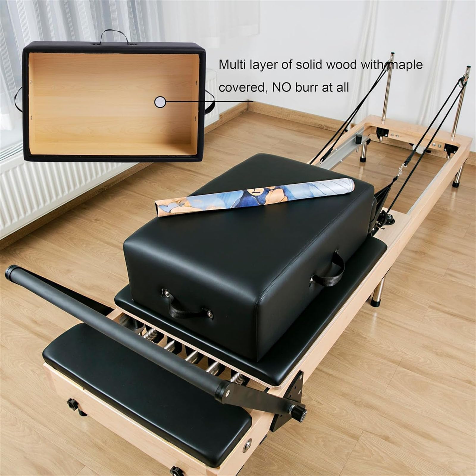 002, Reformer-Zubehör, Pilates-Ausrüstung, Pilates-Reformer-Sitzbox, Pilates-Reformer, Pilates-Ausrüstung Für Das Training Zu Hause Und Den Professionellen Einsatz Im Studio