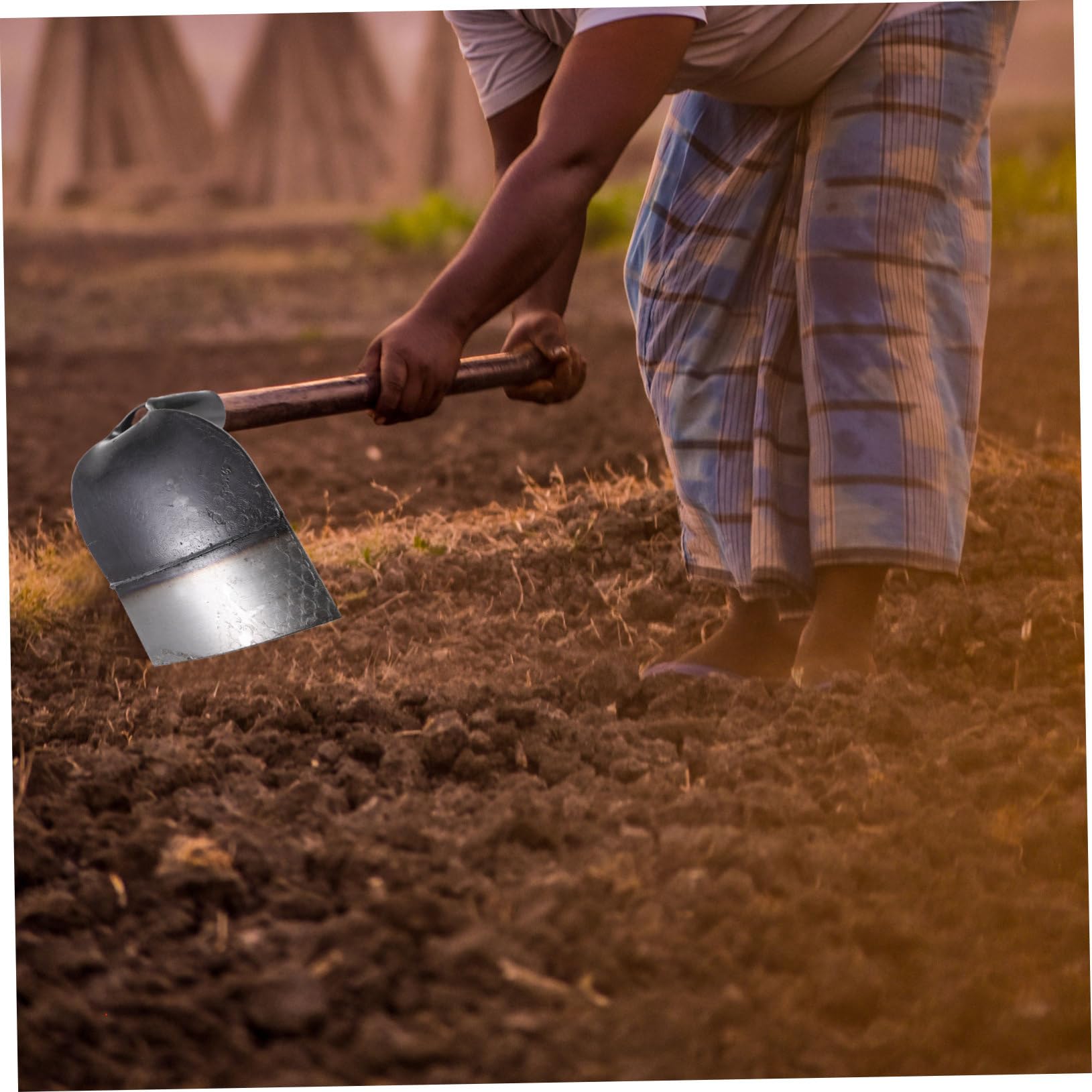 Healeved Houe De Jardin En Acier Manganèse Petit Modèle Pour Désherbage à Main Et Ameublissement Du Sol, Outil De Jardinage Multifonction Pour Potager Et Travaux De Jardin