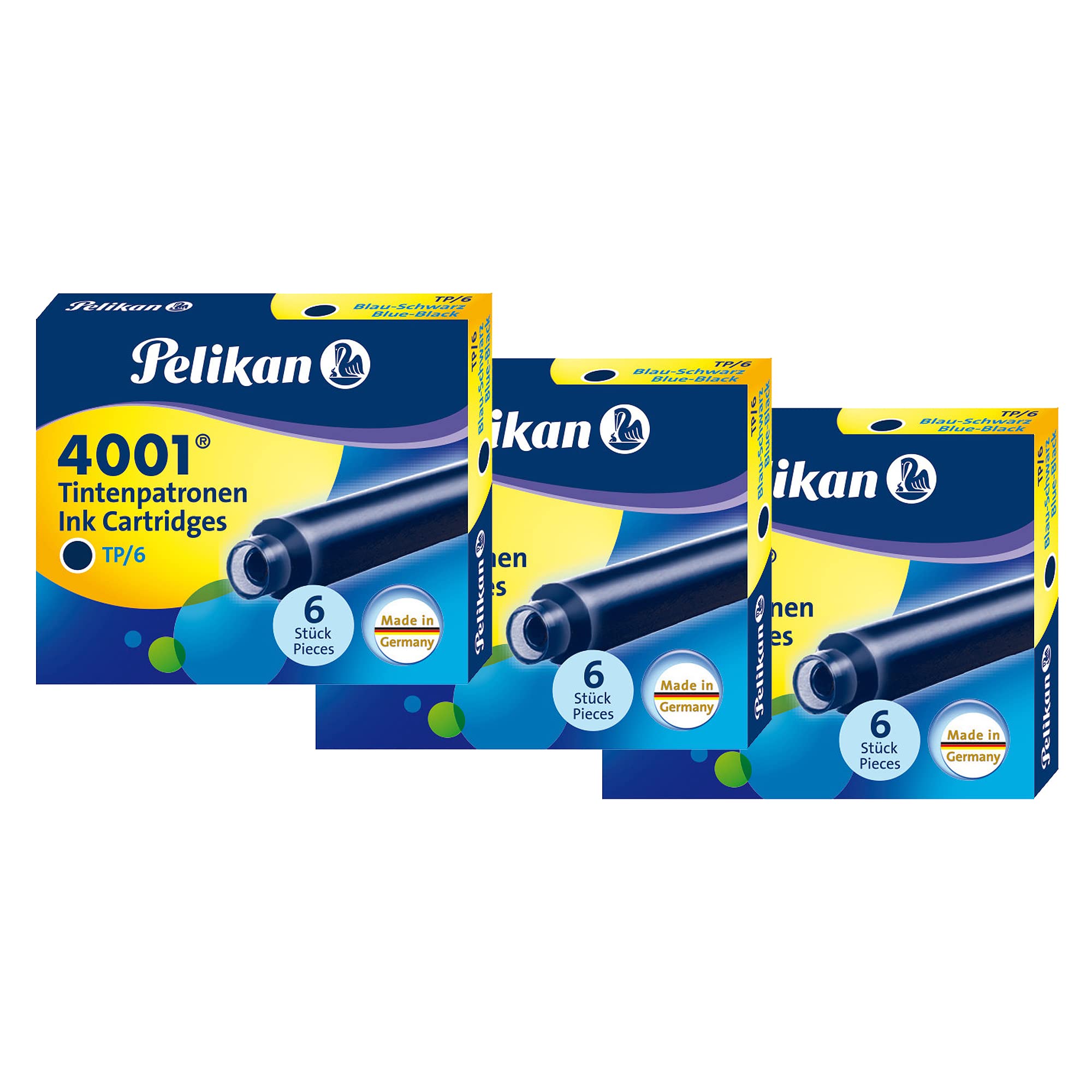 Pelikan TP/6 Short Ink Cartridge (Blue/Black - Pack of 18) 301184 (B0B3W5DPQN) Amazon Price History, Amazon Price Tracker