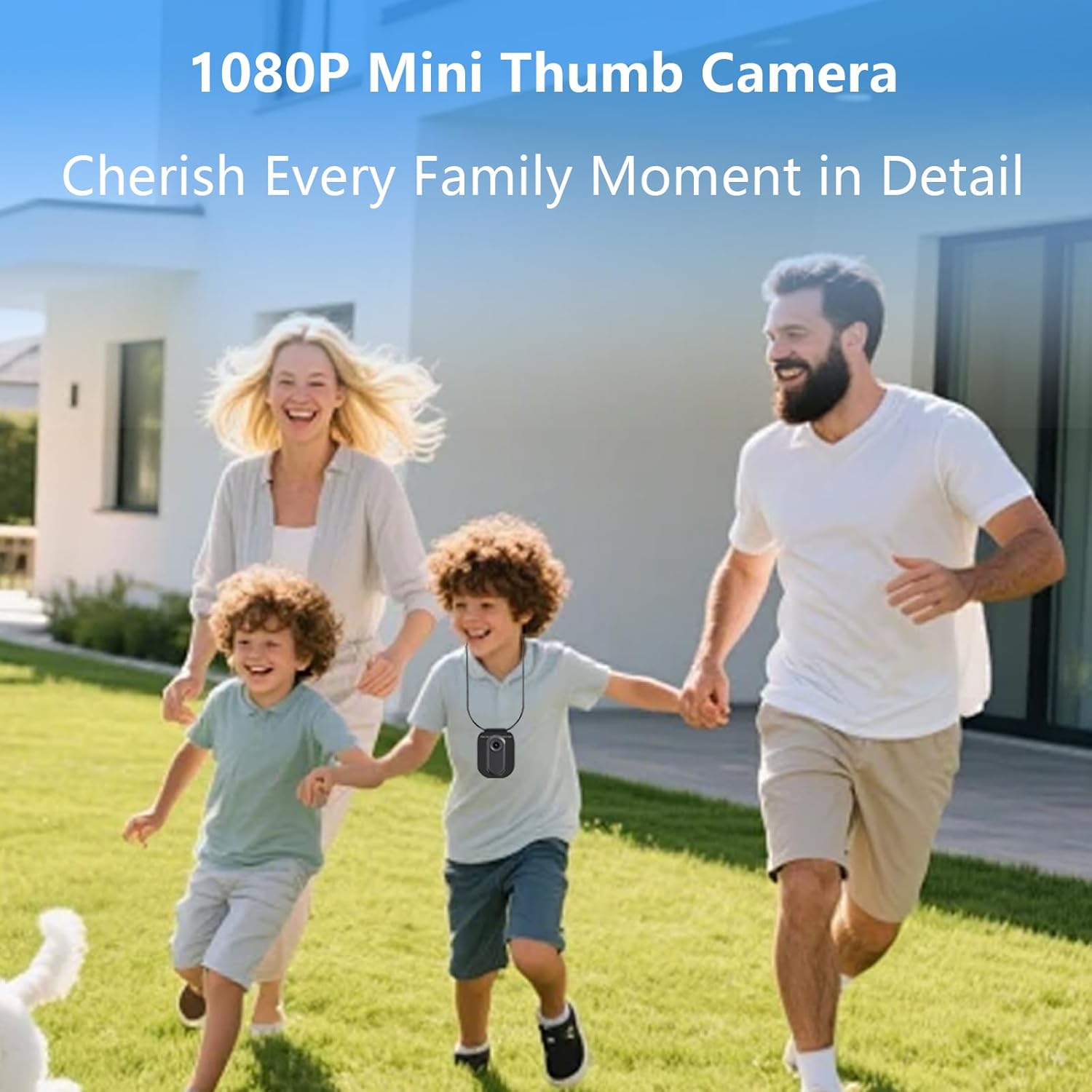 Body Camera with Audio & Video Recording, 1080P HD Wearable Body Cam, 180° Rotatable Lens, 1.3'' LCD, Night Vision, 10H Battery, 64GB Card