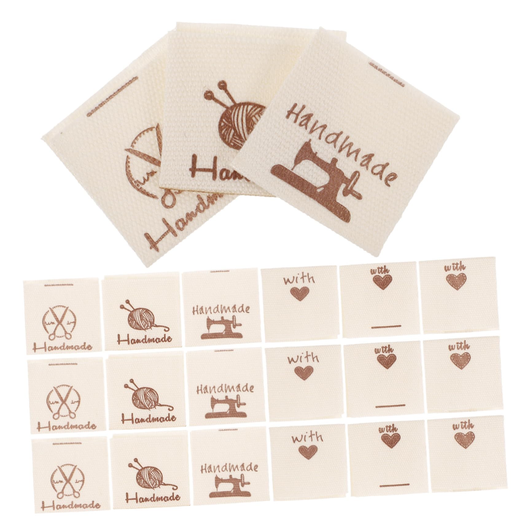 Amazon | iplusmile 手作り縫製ラベル90個セット 衣服タグ 手芸用刺繍
