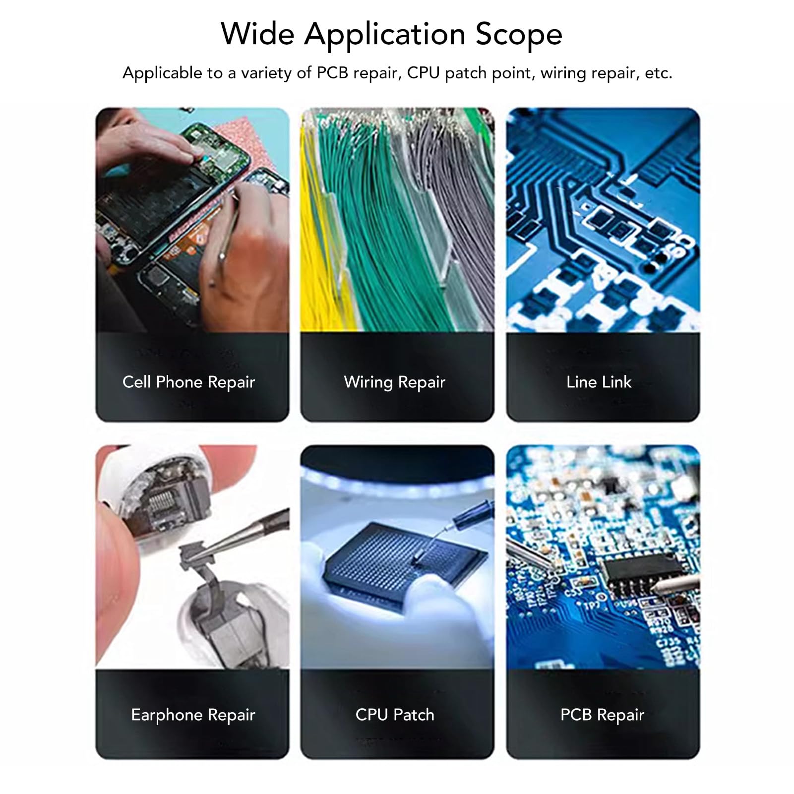 Phone Motherboard Soldering Wire, Phone Chip Conduction Wire Excellent Conductivity for Home (0.02mm)