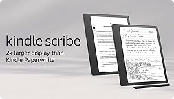 Amazon Kindle Scribe (32 GB) - 10.2” 300 ppi Paperwhite display, a Kindle and a notebook all in one, convert notes to text and share, includes Premium Pen