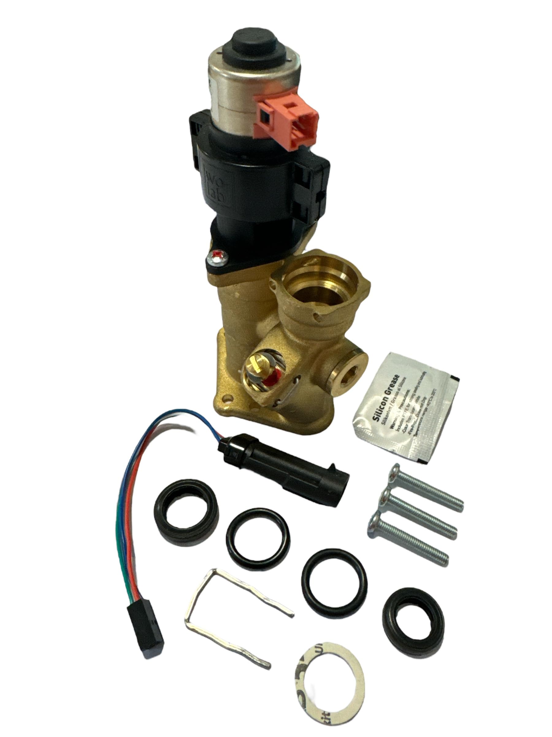 Vaillant Ecotec Plus 824 831 837 937 Pro 24 28 Compatible Brass Diverter Valve With Adaptor 0020132682 (178978)Hanicks from B&Q