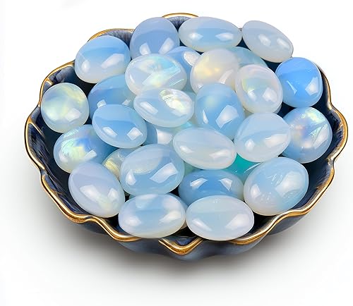 Vista 517 de Juego de piedras pulidas para chakras de 0.6 pulgadas, 7 piezas de piedras pulidas naturales y cristales a granel para curación, reiki, meditación