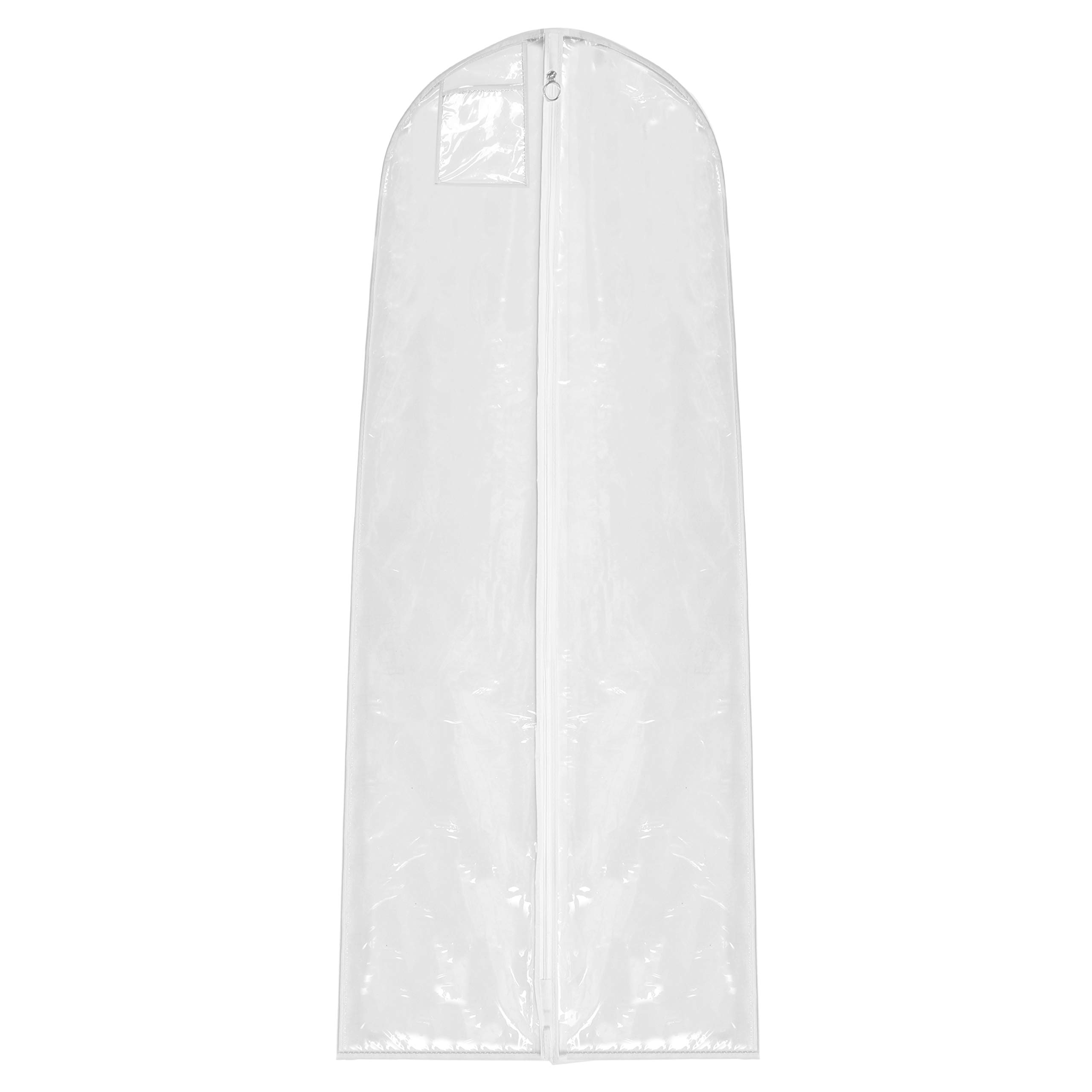 Hoesh International Clear Pack Of 5 Showerproof 72" Bridal Weddings Prom Gown Dress Cover Garment Bags (Clear)