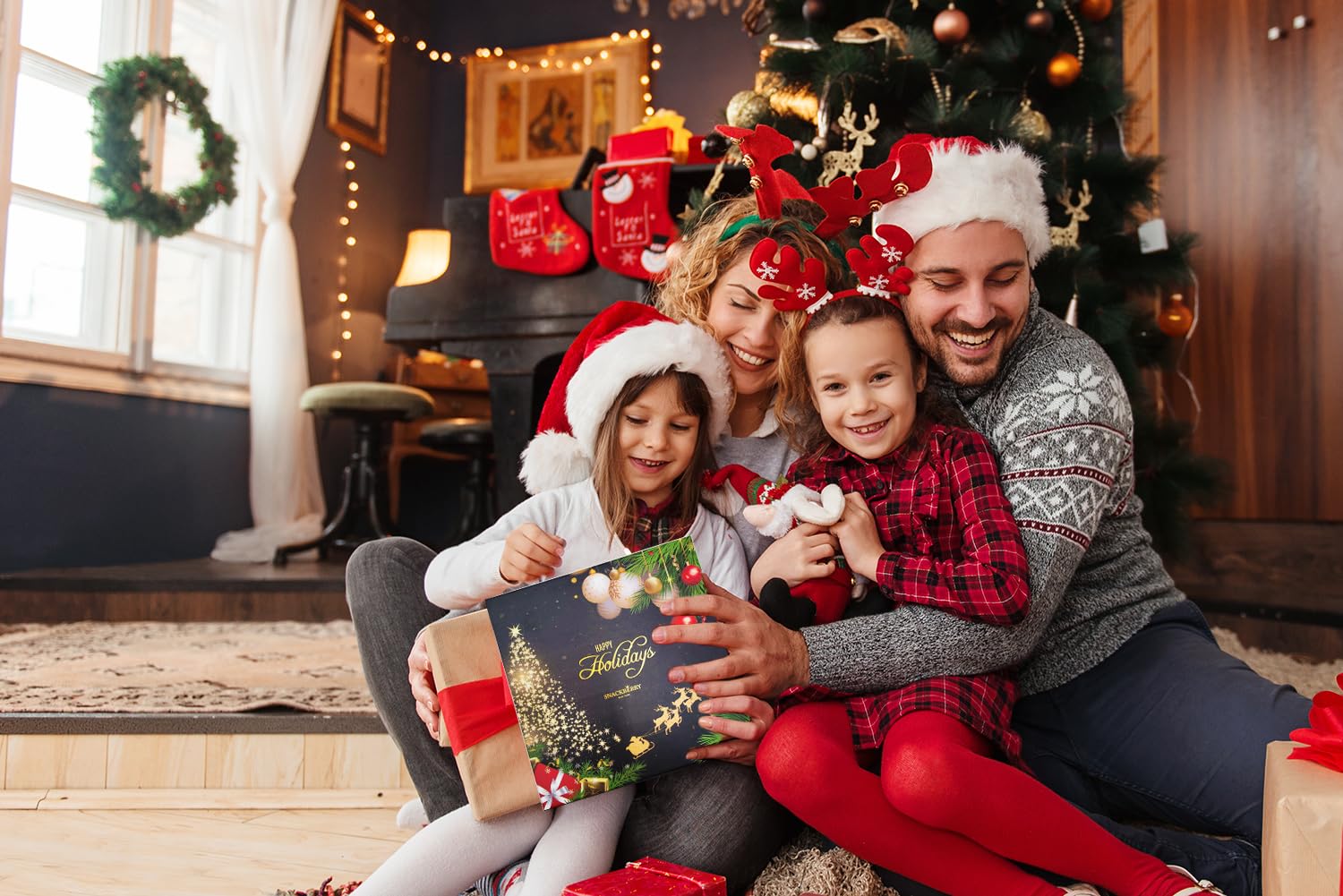 Christmas Dried Fruit & Nuts Gift Basket Arrangement Platter, Gourmet Food Snack Box, Healthy Kosher (Style 1) Christmas Dried Fruit & Nuts Gift Basket Arrangement Platter, Gourmet Food Snack Box, Healthy Kosher (Style 1)