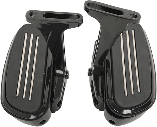 Miniatura 3 de XFMT - Juego de estriberas de pasajero con soportes cromados, compatible con modelos Touring Road King Street Glide, 1993-2020