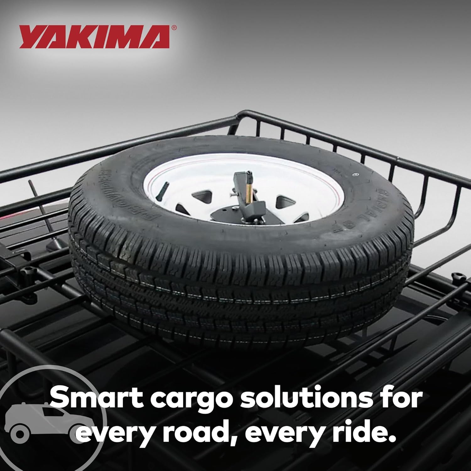 YAKIMA, Spare Tire Carrier for Roof Racks and Cargo Boxes