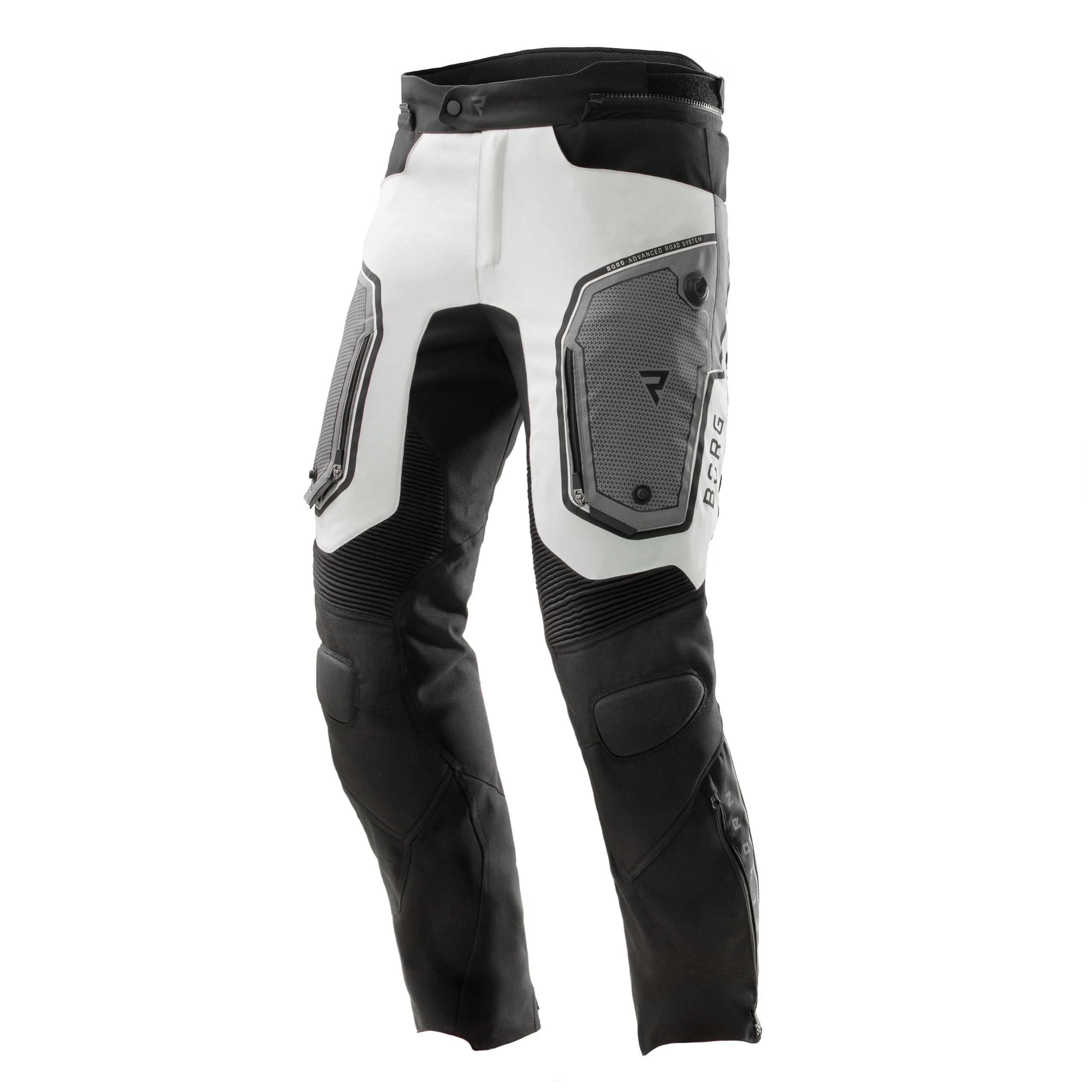 REBELHORN Borg II Motorradhose Herren | Textil | Knie und Hüftprotektoren Stufe 2 | HydraShield PRO In&Out Membran | Belüftungspaneele | 3 Beinlängen | Größen bis 10XL