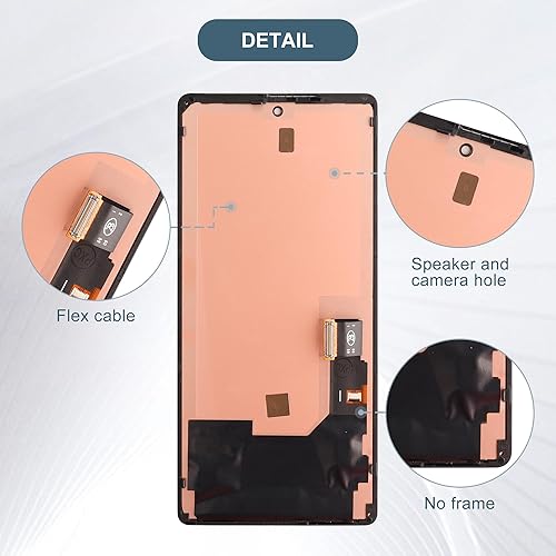 Miniatura 16 de Pantalla digital OLED compatible con Google Pixel 6 Pro GLUOG G8VOU 6.71 pulgadas, pantalla LCD táctil con herramientas