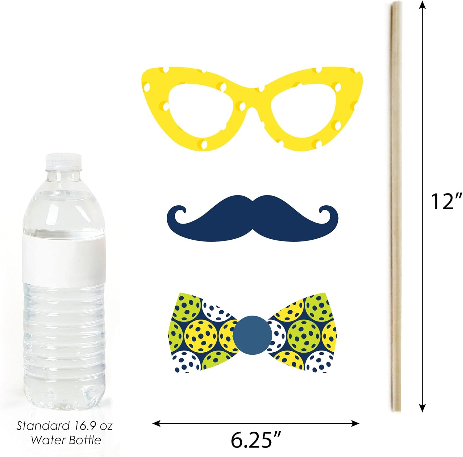 Big Dot of Happiness Let’s Rally - Pickleball - Birthday or Retirement Party Photo Booth Props Kit - 20 Count : Home & Kitchen