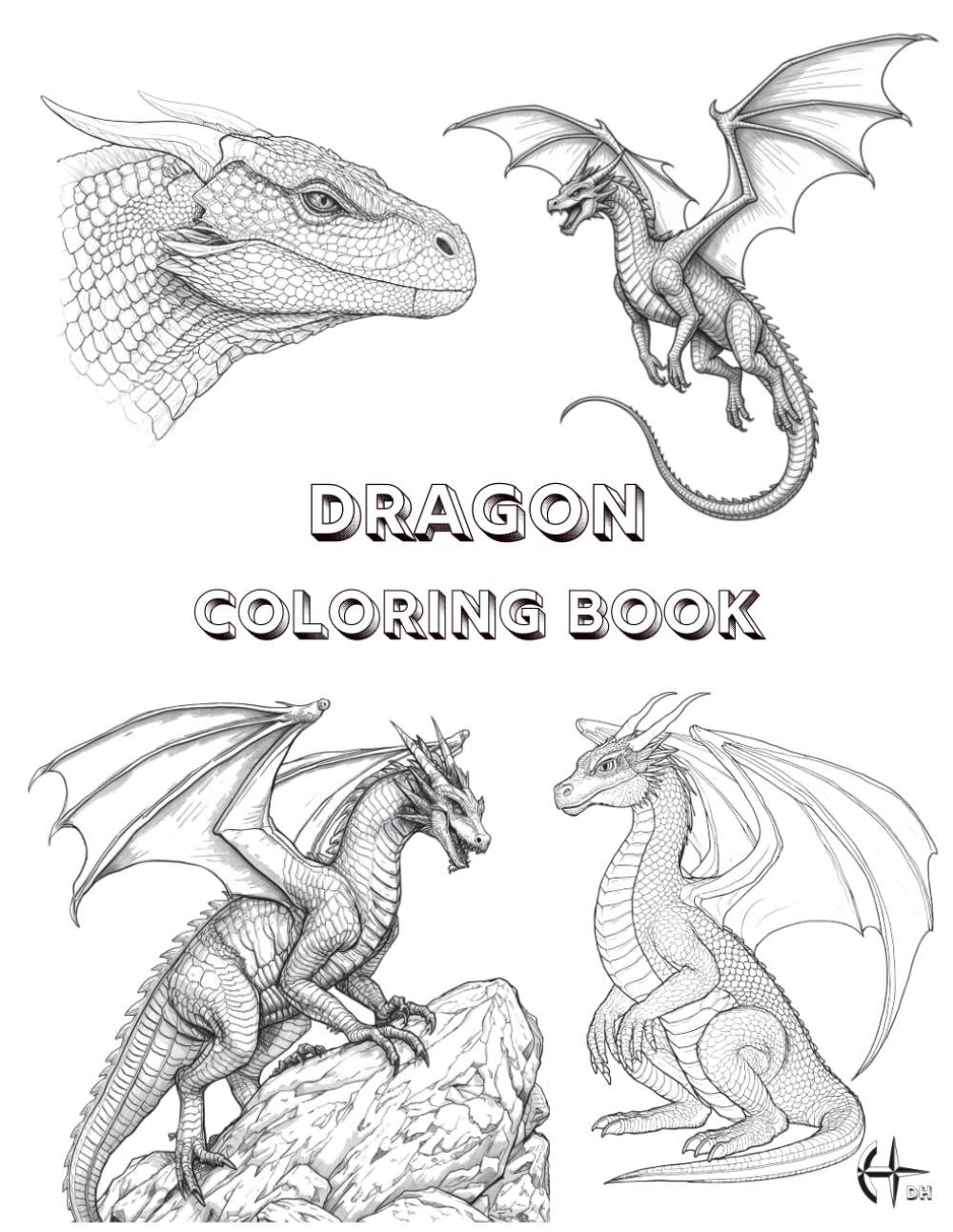 Dragon: Coloring Book (Mythological creatures (Coloring Book))