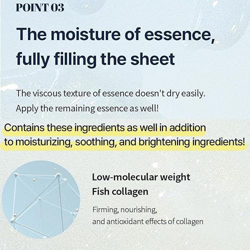 Miniatura 7 de Máscara básica de esencia para el cuidado dérmico de 0.88 oz x 10 hojas. Máscara todo en uno de adherencia perfecta. Hidratante. Calmante. Llena de