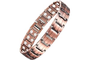 Feraco Men's Magnetic Copper Bracelet for Arthritis
