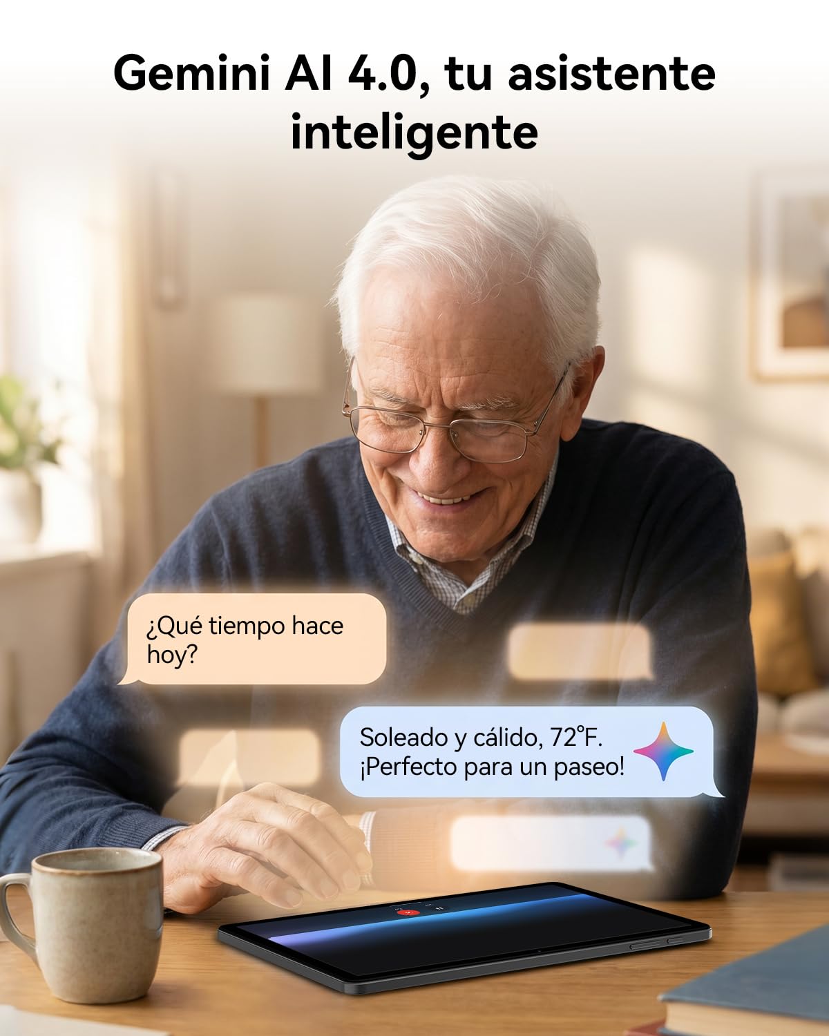 TABWEE T30 11 Pulgadas Tablet Android 16 (64GB+4TB), Tableta para Estudiar | Batería 7000mAh, Pantalla HD IPS, Gemini AI 4.0, WiFi 5G, GPS, OTG, Tableta para Estudiar, Trabajar y Niños