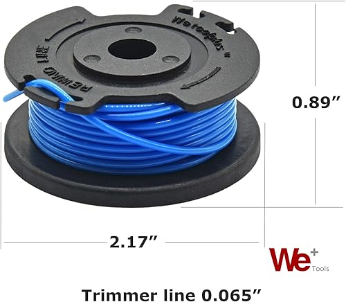 Miniatura 4 de WETOOLPLUS Línea de carrete de repuesto de 0.065 pulgadas 88524 y tapa compatible con recortadora de cuerda Toro de 12 pulgadas, 2024 V (modelo