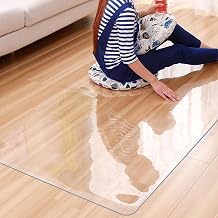 Computer Chair Mat for Carpet Hard Floor Chair Mats Clear Chair Mat for Hard Floors Floor Protector Chair Mats for Rolling Chairs,Can Be Cut Size 65 * 70cm*1.5mm