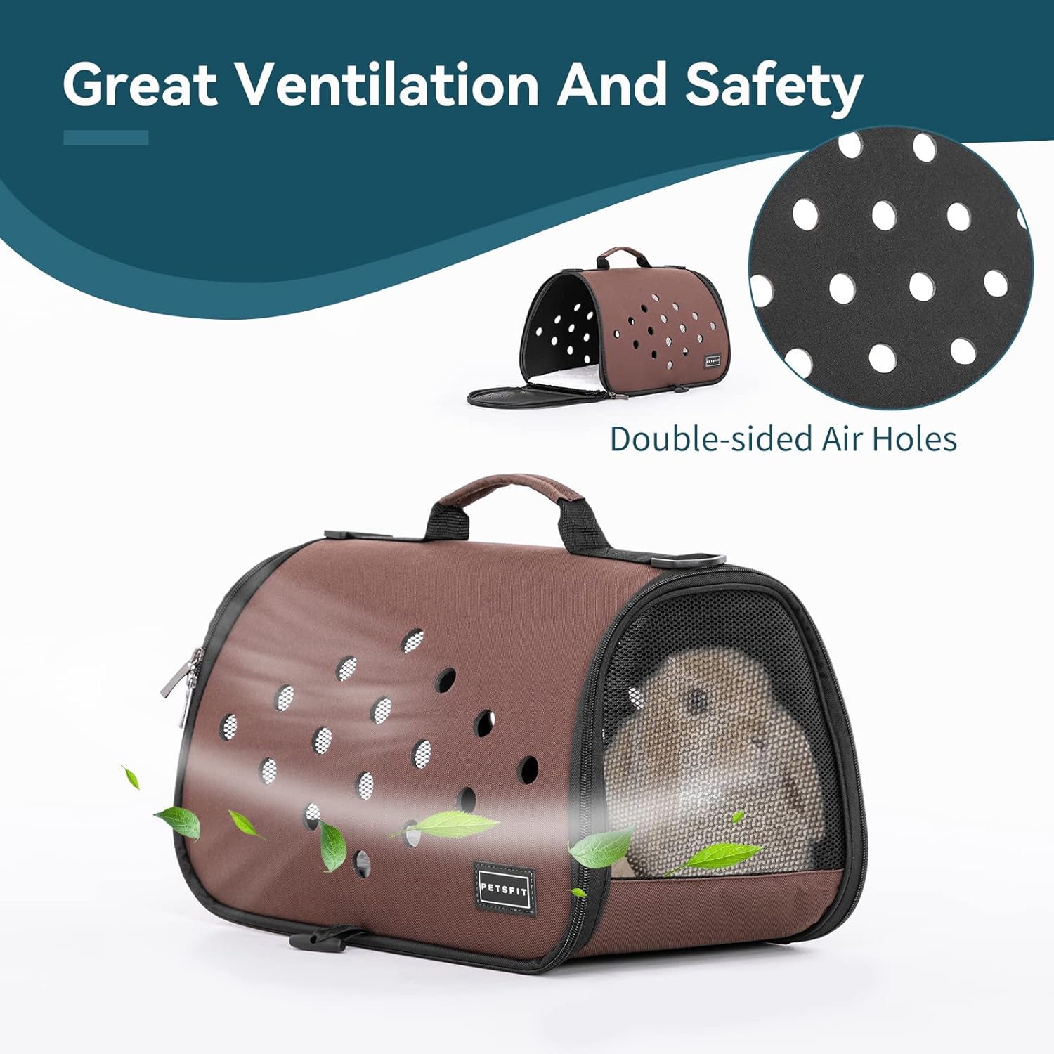 Petsfit 16 X 9 X 9 Inches Pet Carrier EVA , Softsided Pet Carrier, Cat