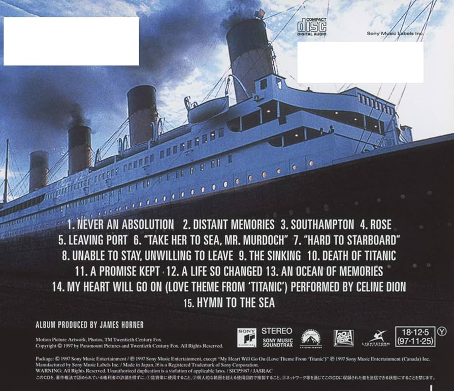 廃盤　オリジナルサウンドトラックCD「タイタニック」完全版　4枚組　5000限定 Amazon.co.jp: タイタニック: ミュージック