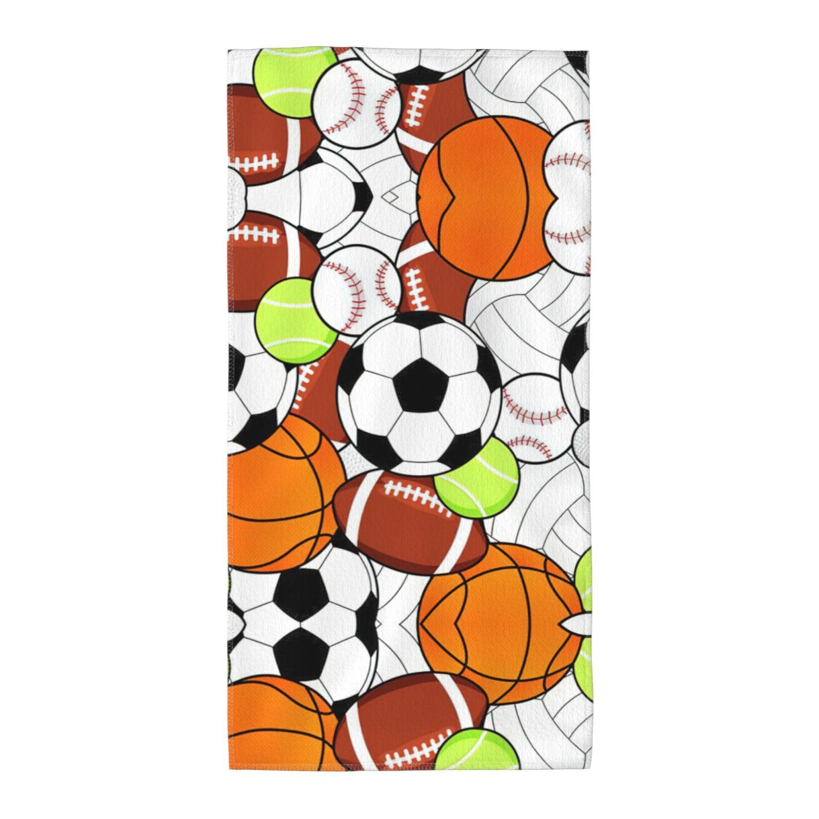 Sports Ball Soft Absorbent Long Towel For Gym Sports Picnic Leisure Use