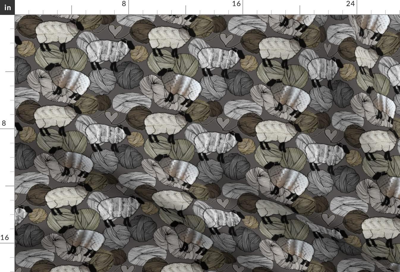 Spoonflower Fabric - Sheep Balls Fisherman Sweater Ireland Irish Cute Neutral Black Farm Printed on Minky Fabric by The Yard - Sewing Baby Blankets Quilt Backing Plush